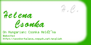 helena csonka business card